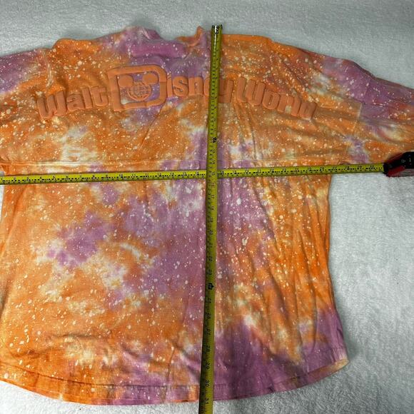 Walt Disney World Spirit Jersey Adult XL Orange Pink Tie Dye Lightweight NWT - Picture 7 of 7